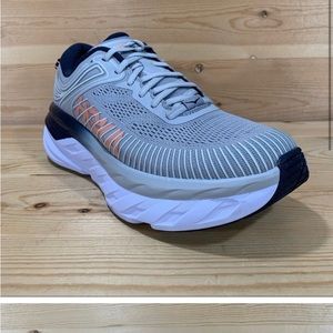 Hoka One One Bondi 7 Running Shoes 
# 1110519 LRBI
Women’s 8.5 
Lunar Rock/Iris